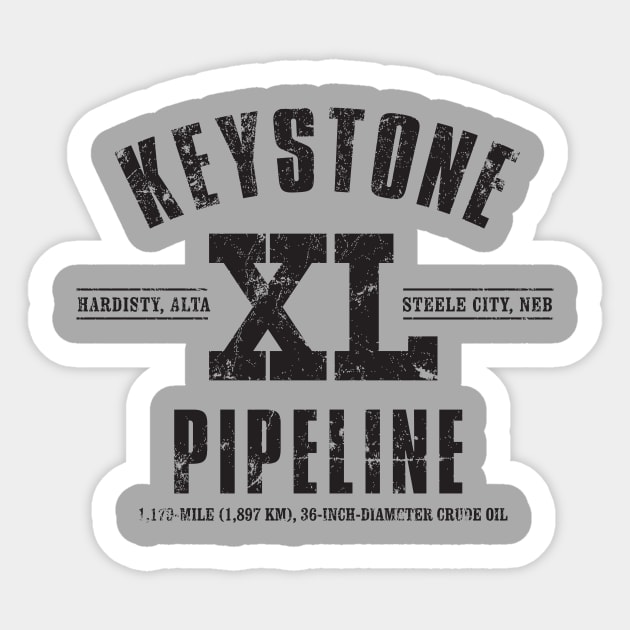 Keystone XL Pipeline Sticker by MindsparkCreative